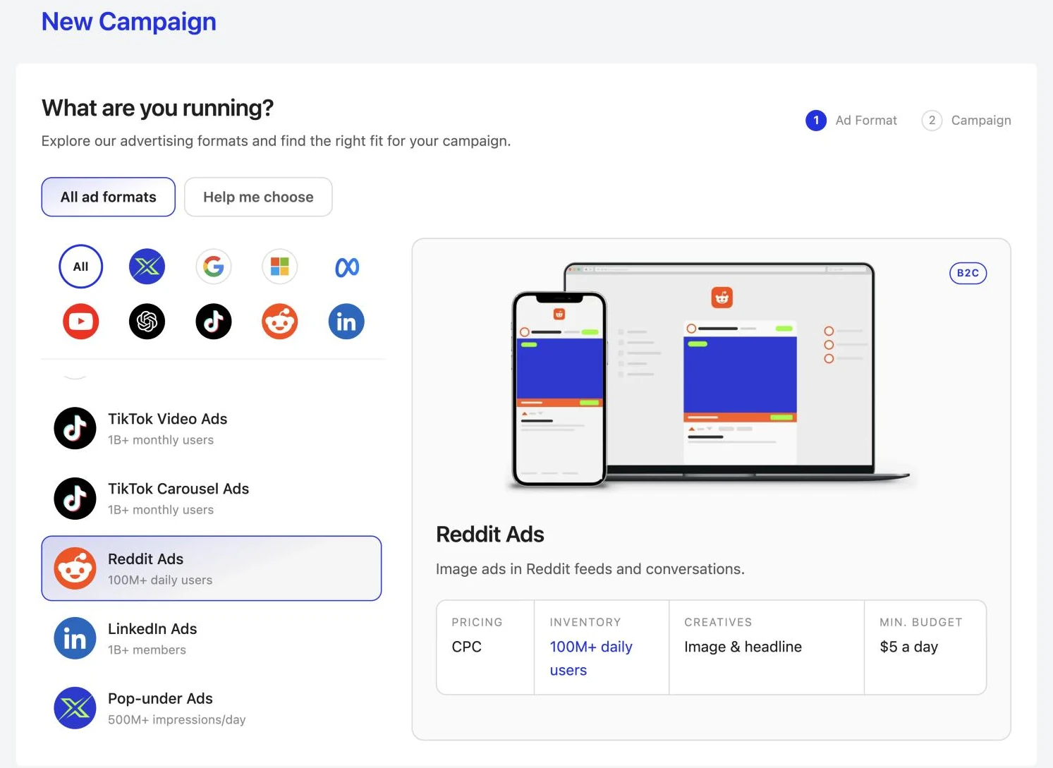 Reddit Connector: Image ads in Reddit feeds