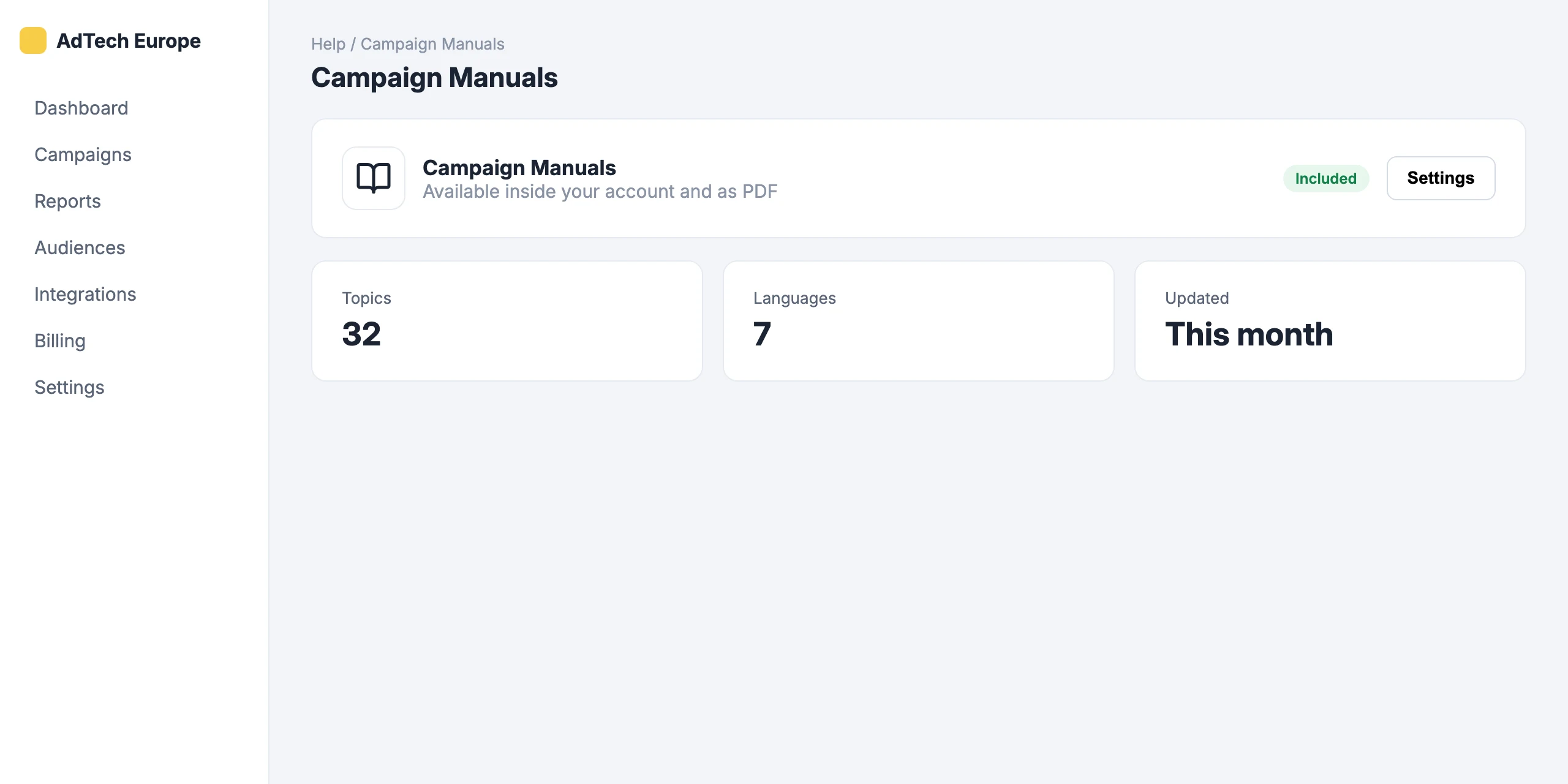 Campaign Manuals: In every language we support