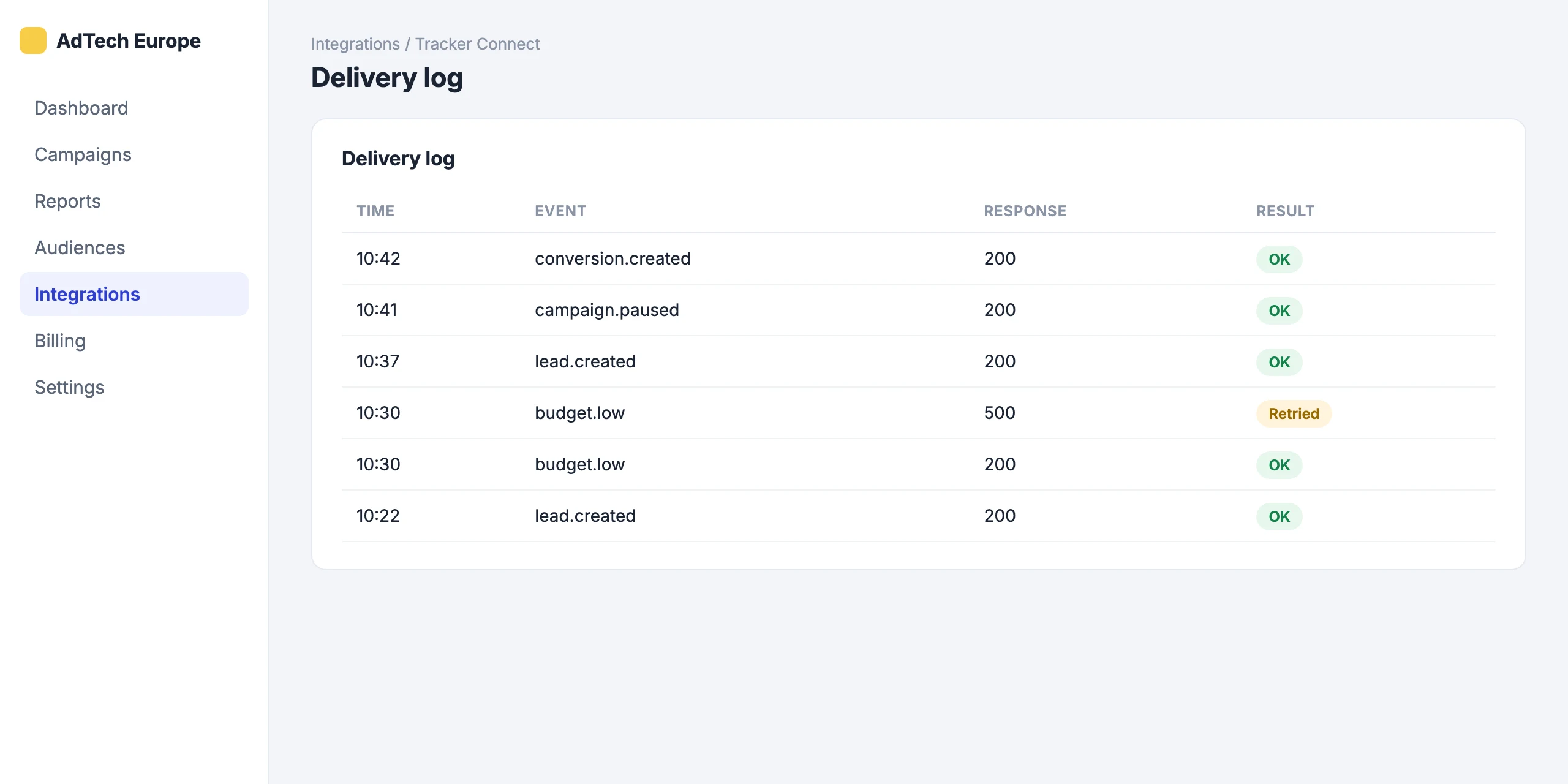 Tracker Connect: Every delivery, with retries