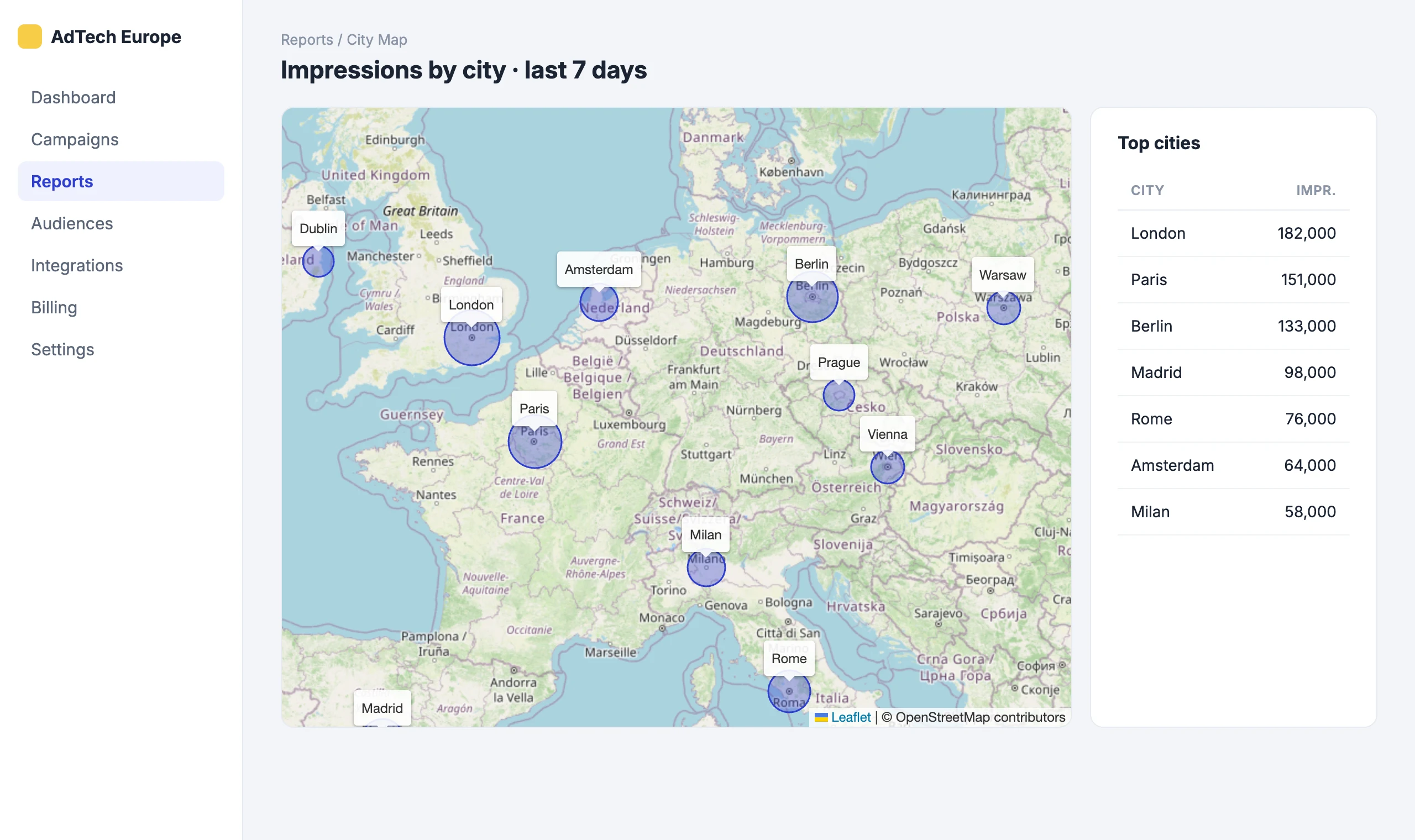 City Map & 3D Globe: Impressions by city on a real map