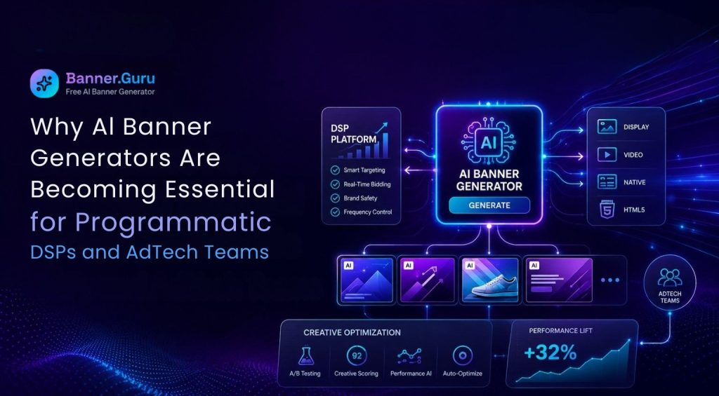 Why Al Banner Generators Are Becoming Essential for Programmatic DSPs and AdTech -Feature image