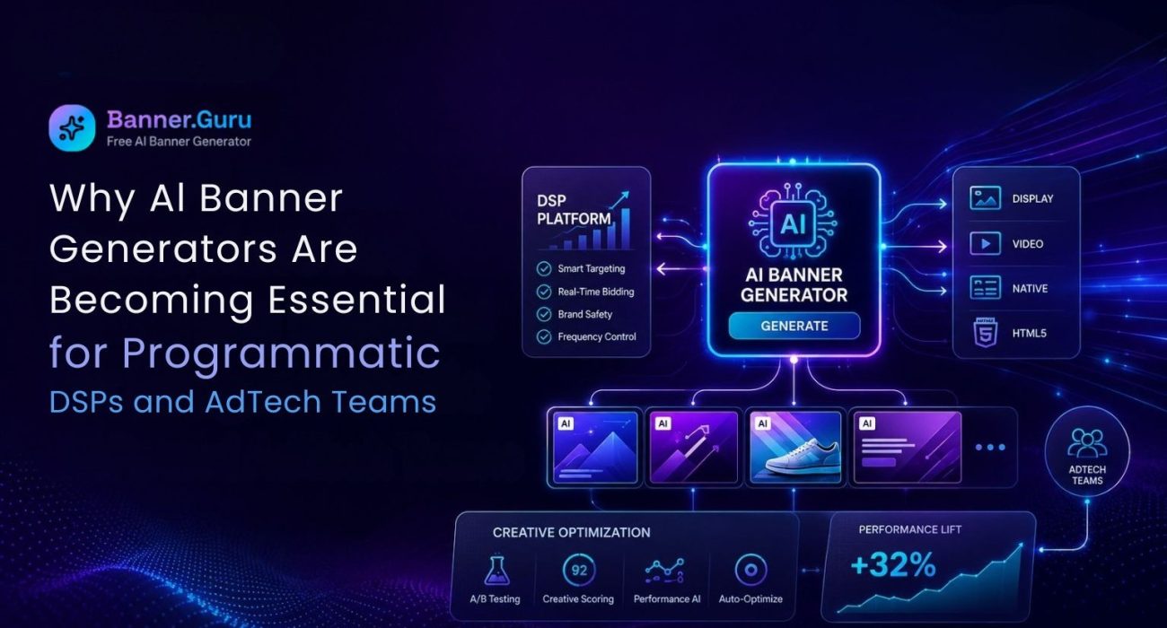Why Al Banner Generators Are Becoming Essential for Programmatic DSPs and AdTech -Feature image