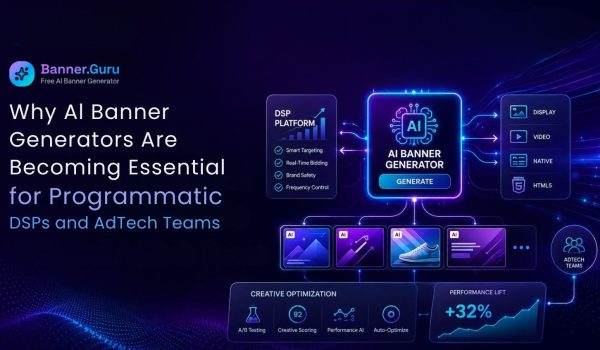 Why Al Banner Generators Are Becoming Essential for Programmatic DSPs and AdTech -Feature image